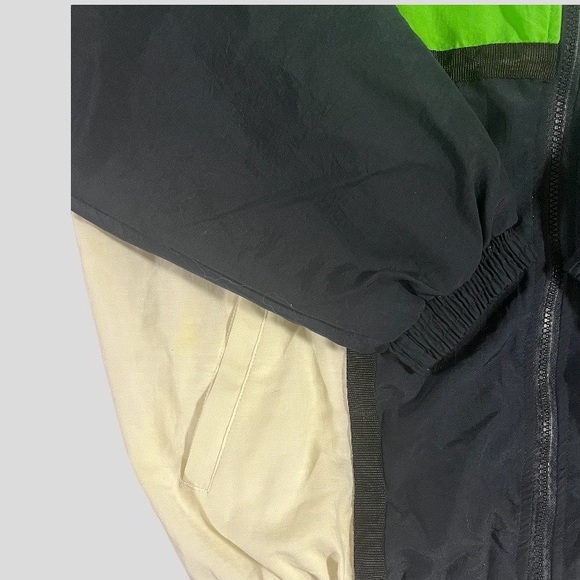 Vintage Brooks Windbreaker- Green/Navy - Picture 3 of 4